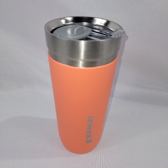 Stanley Cup 8" Coffee Travel Mug Pink Coral Hot Cold Plastic Carafe - Picture 1 of 1